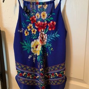 A. Byer floral blouse/tank in size Small